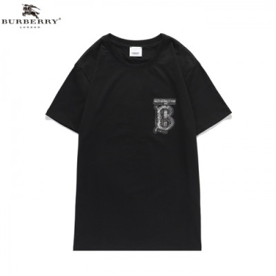 [버버리]Burberry 2020 Mm/Wm Logo Cotton Short Sleeved Tshirts - 버버리 2020 남/녀 로고 코튼 반팔티 Bur03014x.Size(s - 2xl).블랙