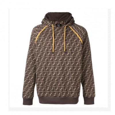 [펜디]Fendi 2020 Mens Logo Casual Cotton Hoodie - 펜디 2020 남성 로고 캐쥬얼 코튼 후디 Fen0821x.Size(s - xl).브라운