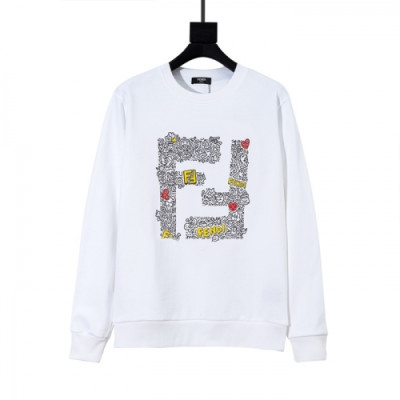 [펜디]Fendi 2020 Mens Logo Crew-neck Cotton Tshirts - 펜디 2020 남성 몬스터 크루넥 코튼 긴팔티 Fen0822x.Size(xs - l).화이트