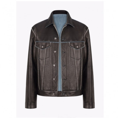 [지방시]Givenchy 2020 Mens Logo Casual Leather Jackets - 지방시 2020 남성 로고 캐쥬얼 레더 자켓 Giv0479x.Size(m - 3xl).블랙