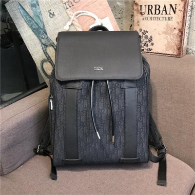 [디올] Dior Custom Leather Men's Back Pack 29.5cm - 디올 커스텀급 남성용 백팩 DIOB0603, 29.5, 블랙