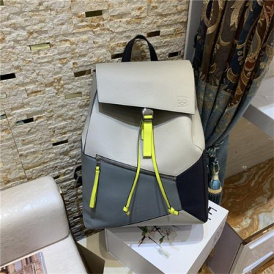 [로에베] Loewe Custom Leather Men's Back Pack 33cm- 로에베 커스텀급 남성용 백팩 LOEB0444, 33cm, 그레이