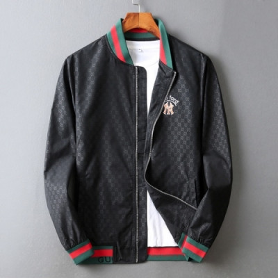 [구찌]Gucci 2020 Mens Logo Casual Jackets - 구찌 2020 남성 로고 캐쥬얼 양면 자켓 Guc03099x.Size(m - 3xl).블랙