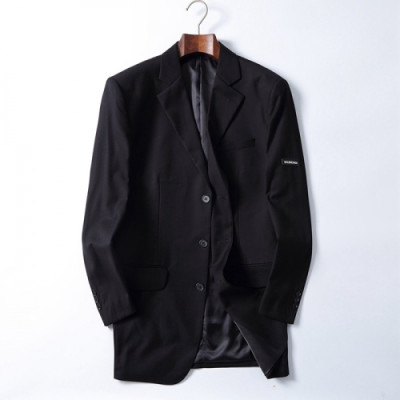 [발렌시아가]Balenciaga 2020 Mm/Wm Logo Cotton Suit Jackets - 발렌시아가 2020 남자 로고 코튼 슈트 재킷 Bal0796x.Size(m - 3xl).블랙