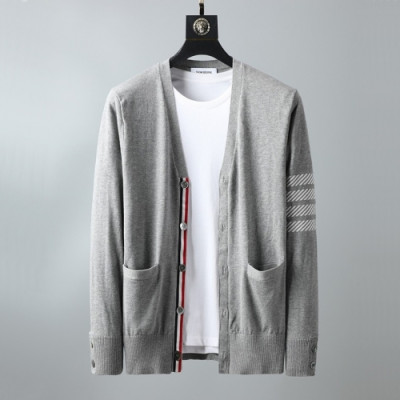 [톰브라운]Thom Browne 2020 Mm/Wm Strap V-neck Cardigan - 톰브라운 2020 남/녀 스트랩 브이넥 가디건 Thom01023x.Size(s - 2xl).그레이