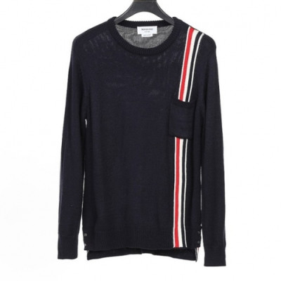 [톰브라운]Thom Browne 2020 Mens Strap Crew-neck Wool Sweaters - 톰브라운 2020 남성 스트랩 크루넥 울 스웨터 Thom01024x.Size(s - 3xl).네이비