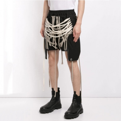 [릭오웬스]Rick Owens 2020 Mens Logo Casual Half Pants - 릭오웬스 2020 남성 로고 캐쥬얼 반바지 Ric0054x.Size(s - l).블랙