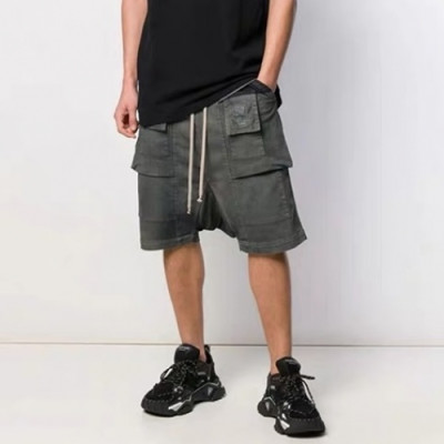 [릭오웬스]Rick Owens 2020 Mens Logo Casual Half Pants - 릭오웬스 2020 남성 로고 캐쥬얼 반바지 Ric0066x.Size(s - l).블루