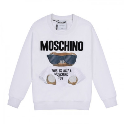 [모스키노]Moschino 2020 Mens Crew-neck Cotton Tshirt - 모스키노 2020 남성 크루넥 코튼 맨투맨 Mos0116x.Size(s - l).화이트