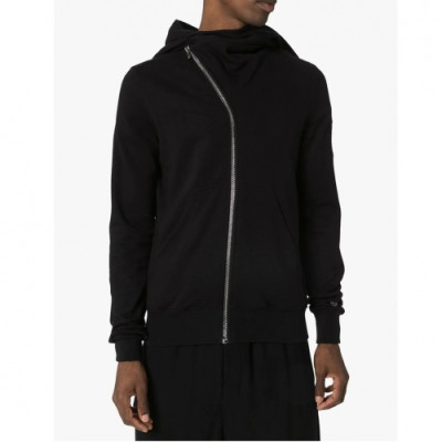 [릭오웬스]Rick Owens 2020 Mm/Wm Logo Cotton Zip-up Hooded - 릭오웬스 2020 남/녀 로고 코튼 집업 후드티 Ric0083x.Size(s - l).블랙