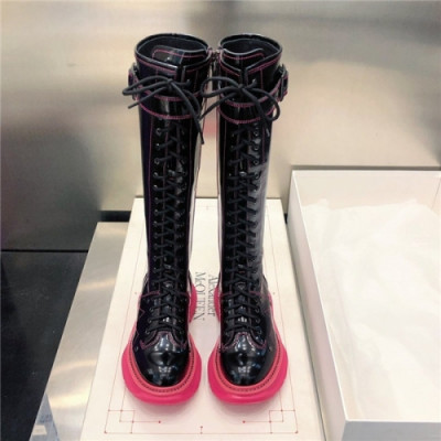 Alexander Mcqueen 2020 Leather Boots - 알렉산더 맥퀸 2020 레더 부츠, AMQS0169,Size(225 - 255).블랙