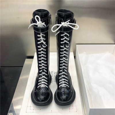 Alexander Mcqueen 2020 Leather Boots - 알렉산더 맥퀸 2020 레더 부츠, AMQS0172,Size(225 - 255).블랙