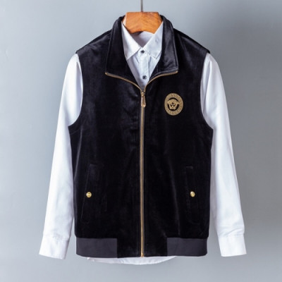 [베르사체]Versace 2020 Mens Logo Casual Vest - 베르사체 2020 남성 로고 캐쥬얼 조끼 Ver0732x.Size(m - 3xl).블랙