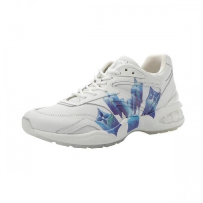 Louis Vuitton 2020 Men's Leather Running Shoes - 루이비통 2020 남성용 레더 런닝슈즈,LOUS1405, Size(240-275),화이트