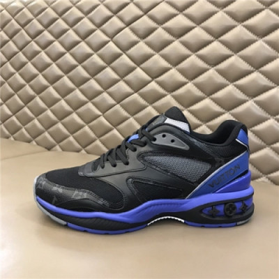 Louis Vuitton 2020 Men's Leather Running Shoes - 루이비통 2020 남성용 레더 런닝슈즈,LOUS1414, Size(240-275),블랙