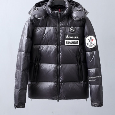 [몽클레어]Moncler 2020 Mens Patch Logo Modern Duck Down Padding - 몽클레어 2020 남성 패치 로고 모던 덕다운 패딩 Moc01920x.Size(m - 3xl).블랙