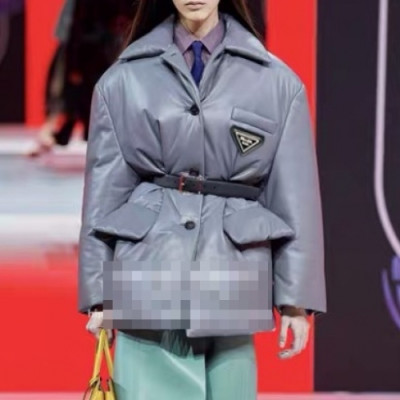 [프라다]Prada 2020 Womens Logo Casual Down Jackets - 프라다 2020  여성 로고 캐쥬얼 다운 자켓 Pra01165x.Size(s - l).블랙