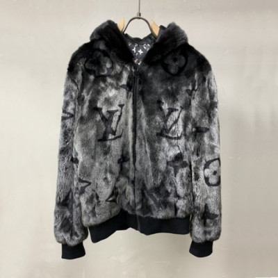 [매장판]Louis vuitton 2020 Mm/Wm Signature Logo Mink Coats - 루이비통 2020 남/녀 시그니처 로고 밍크 코트 Lou02349x.Size(m - xl).그레이