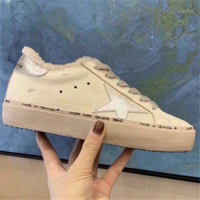 Golden Goose 2020 Women's Leather Wool Sneakers - 골든구스 2020 여성용 레더 울 스니커즈,Size(225-250),GGDBS0027,화이트