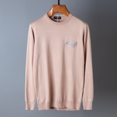 [펜디]Fendi 2020 Mens Logo Crew-neck Wool Sweaters - 펜디 2020 남성 로고 크루넥 울 스웨터 Fen0861x.Size(m - 3xl).베이지