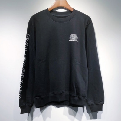 [발렌시아가]Balenciaga 2020 Mens Logo Crew-neck Cotton Tshirts - 발렌시아가 2020 남성 로고 크루넥 코튼 맨투맨 Bal0847x.Size(s - 2xl).블랙