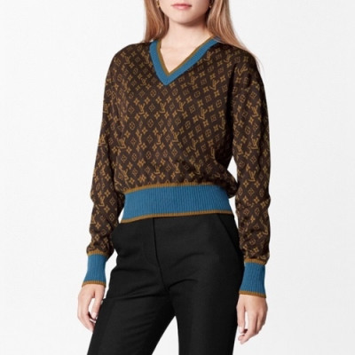 [루이비통]Louis vuitton 2020 Womens Casual Wool Sweaters - 루이비통 2020 여성 캐쥬얼 울 스웨터 Lou02360x.Size(s - l).브라운