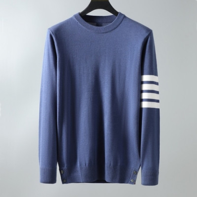 [톰브라운]Thom Browne 2020 Mens Strap Crew-neck Wool Sweaters - 톰브라운 2020 남성 스트랩 크루넥 울 스웨터 Thom01064x.Size(m - 2xl).블루