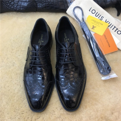 Louis Vuitton 2020 Men's Leather Oxford Shoes - 루이비통 2020 남성용 레더 옥스퍼드 슈즈,Size(240-275),LOUS1432,블랙