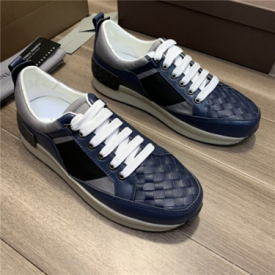 Bottega Veneta 2020 Men's Leather Sneakers - 보테가베네타 2020 남성용 레더 스니커즈, Size(240-275),BVS0182,네이비