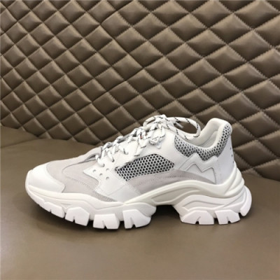 Moncle 2020 Men's Leather Sneakers - 몽클레어 2020 남성용 레더 스니커즈, Size(240-275),MONCS0052,화이트