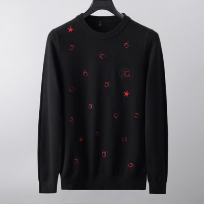 [구찌]Gucci 2020 Mens Logo Crew-neck Wool Sweaters - 구찌 2020 남성 로고 코튼 크루넥 울 스웨터 Guc03162x.Size(m - 3xl).블랙