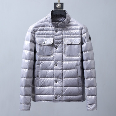 [몽클레어]Moncler 2020 Mens Logo Casual Down Jackets - 몽클레어 2020 남성 로고 캐쥬얼 다운 자켓 Moc01937x.Size(m - 3xl).실버