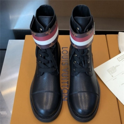 Louis Vuitton 2020 Women's Leather Ankle Boots - 루이비통 2020 여서용 레더 앵글부츠, Size(225-255), LOUS1444,블랙