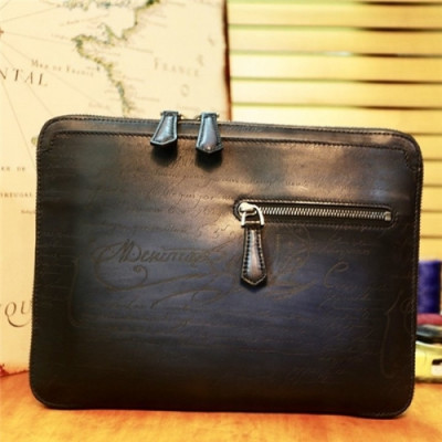 [벨루티] Berluti Custom Nino Gm Leater Clutch Bag, 23cm - 벨루티 커스텀급 니노 지엠 클러치백, 23cm,  BLTB0013,블랙