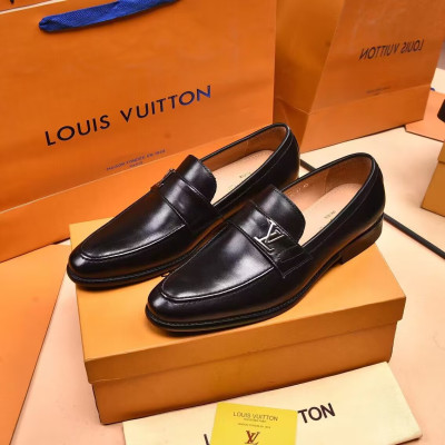 Louis Vuitton 2022 Men Leather Oxford Shoes - 루이비통 2022 남성용 옥스퍼드 슈즈,Size(240-275),LOUS1455,블랙