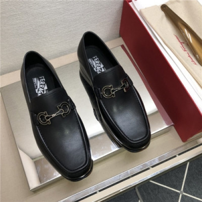 Salvatore Ferragamo 2020 Men's Leather Oxford Shoes - 페라가모 2020 남서용 레더 옥스퍼드 슈즈,Size(240-275),FGMS0455,블랙