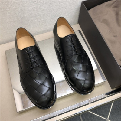 Bottega Veneta 2020 Men's Leather Oxford Shoes - 보테가 베네타 2020 남성용 레더 옥스퍼더 슈즈,Size(240-275),BVS0185,블랙