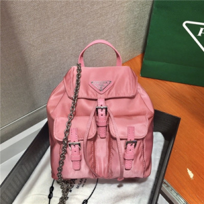 [프라다] Prada 2020 Women's Nylon Mini Shoulder Bag,17cm - 프라다 2020 여서용 네일론 미니 숄더백,17cm,PRAB0188,핑크