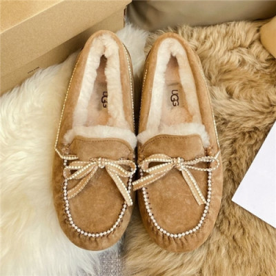 Ugg 2020 Women's Leather Wool Loafer - 어그 2020 여성용 레더 울 로퍼,Size(225-255),UGGS0104,카키