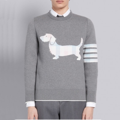 [톰브라운]Thom Browne 2020 Mens Strap Crew-neck Wool Sweaters - 톰브라운 2020 남성 스트랩 크루넥 울 스웨터 Thom01088x.Size(s - xl).그레이