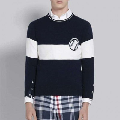 [톰브라운]Thom Browne 2020 Mens Strap Crew-neck Wool Sweaters - 톰브라운 2020 남성 스트랩 크루넥 울 스웨터 Thom01091x.Size(s - xl).네이비