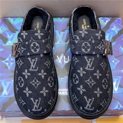 Louis Vuitton 2020 Men's Wool Slipper - 루이비통 2020 남성용 울 슬리퍼,Size(240-275),LOUS1493,네이비