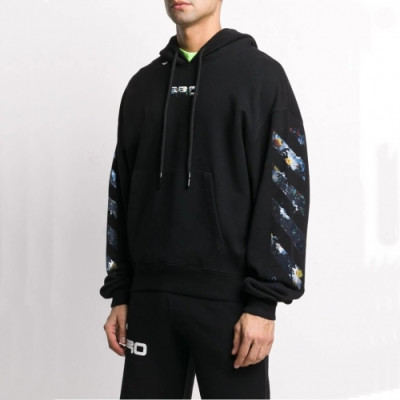 [오프화이트]Off-white 2020 Mens Logo Cotton Hoodie - 오프화이트 2020 남성 로고 코튼 후드티 Off0610x.Size(xs - l).블랙