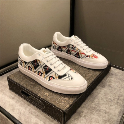 Burberry 2020 Men's Leather Sneakers - 버버리 2020 님성용 레더 스니커즈,Size(240-275),BURS0137,화이트