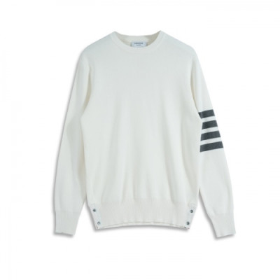 [톰브라운]Thom Browne 2020 Mm/Wm Strap Crew-neck Wool Sweaters - 톰브라운 2020 남/녀 스트랩 크루넥 울 스웨터 Thom01105x.Size(s - xl).화이트