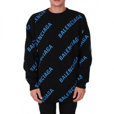 [발렌시아가]Balenciaga 2020 Mm/Wm Logo Crew-neck Sweaters - 발렌시아가 2020 남자 로고 크루넥 스웨터 Bal0875x.Size(xs - l).블랙