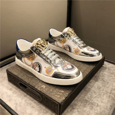 Versace 2020 Men's Leather Sneakers - 베르사체 2020 남성용 레더 스니커즈,Size(240-275),VERS0524,화이트