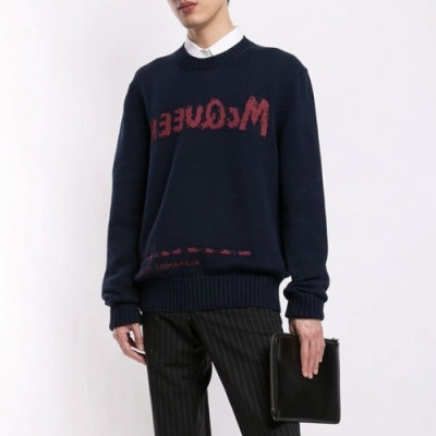 [알렉산더맥퀸]Alexander McQueen 2020 Mens Crew -neck Sweaters - 알렉산더 맥퀸 2020 남성 크루넥 스웨터 Qeen0095x.Size(s - 2xl).네이비