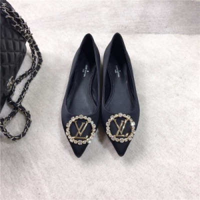 Louis Vuitton 2020 Women's Leather Flat - 루이비통 2020 여성용 레더 플렛,Size(225-250),LOUS1507,블랙