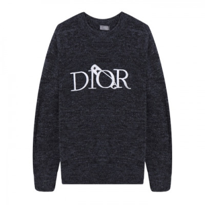 [디올]Dior 2020 Mens Retro Logo Crew-neck Sweaters - 디올 2020 남성 레트로 로고 크루넥 스웨터 Dio01011x.Size(xs - l).다크그레이